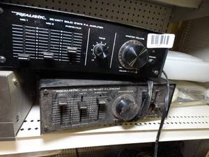 lot 1678 image: 2 Realistic P.A. Amplifiers