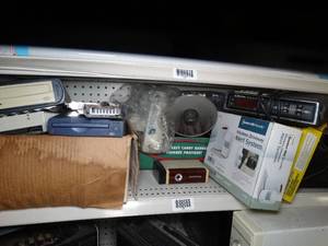 lot 1680 image: Mix of Electronics  Fax  Iomega Zip  Alarm  Misc