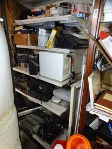 lot 1683 image: 7Ft  x 3Ft Metal Shelving Unit wo Contents