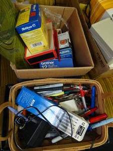 lot 1692 image: 2 Boxes of Drafting  Office Supplies