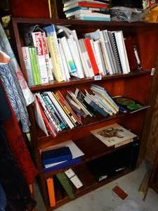 lot 1719 image: Nice Dark Stained Wood Book Shelf wo Books