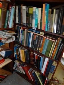 lot 1727 image: Mixed  Lot of Old Books  Bookshelf not included