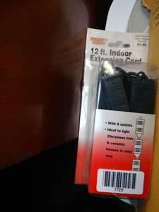 lot 1729 image: 12Ft indoor Extension Cord