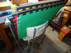 lot 1755 image: Floor Pads - Cane - Shower Seat