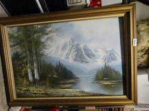 lot 1813 image: Signed Painting on Canvas