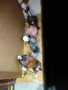 lot 1802 image: Left Row of Lamps