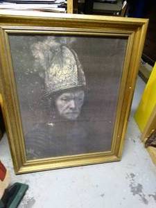 lot 1801 image: Unique Lot of Large Mirror  Painting  Posters