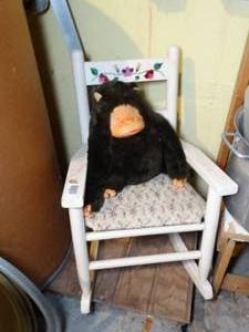lot 1834 image: Child Rocking Chair with Chimp
