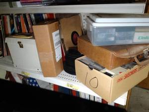 lot 1856 image: Music 45  33 Records  Cassettes