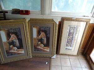 lot 1900 image: Large Framed Wall Art