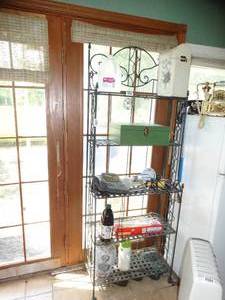 lot 1902 image: Decorative Metal Multi-Shelf wo Contents