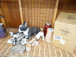 lot 1908 image: Small Collectible Dogs and More