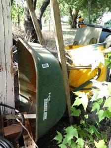 lot 1948 image: Green Wheelbarrow and Yellow Container