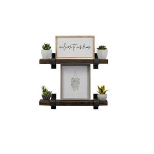 lot 70680 image: Damage See Pictures Del Hutson Designs Industrial Grace Bracket Shelf - 24 Inch