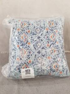 lot 70705 image: Kavka Designs blue orange blue charlotte outdoor pillow with insert