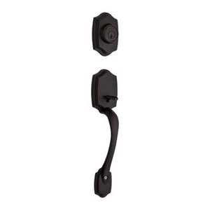 lot 9182 image: Kwikset Belleview Sgl Cyl Handleset with Cove Knob in VB