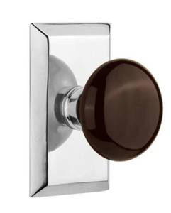 lot 9185 image: Nostalgic Warehouse Waldorf Door Knob with Rope Rosette