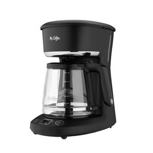 lot 37332 image: Mr. Coffee 12-Cup Programmable Coffeemaker Brew Now or Later Black