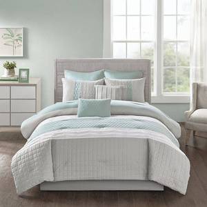 lot 37351 image: 510 Design Tinsley California King 8 Piece Comforter Set Bedding