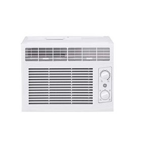lot 37355 image: GE 5 000 BTU Mechanical Window Air Conditioner Cools up to 150 sq. Ft Easy Install Kit Included 5000 115V White