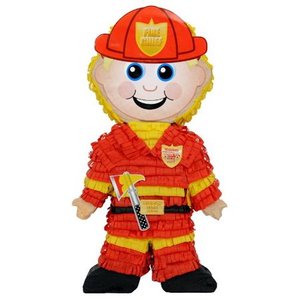 lot 37361 image: Aztec Imports Fireman Pinata (Slight Damage But still In Good Use)