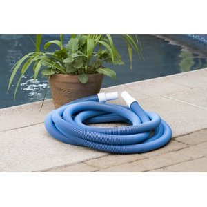 lot 37396 image: Poolmaster Classic Collection In-Ground Swimming Pool Vacuum Hose with Swivel Cuff - (1-12 Inches by 35 Feet)
