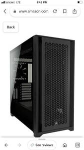 lot 38928 image: Corsair 5000D Airflow Tempered Glass Mid-Tower ATX PC Case - Black