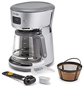 lot 38939 image: Mr. Coffee Easy Measure 12 Cup Programmable Maker with Gold Tone Reusable Filter (B07V9K3GX9)
