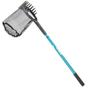 lot 49006 image: Aquascape 74004 Pond Shark Net Skimming, Maintenance and Water Garden Tool, Blue