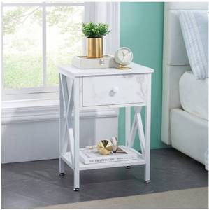 lot 49019 image: VECELI NIGHT STANDEND TABLE KHD-DC-NS01-WHITE