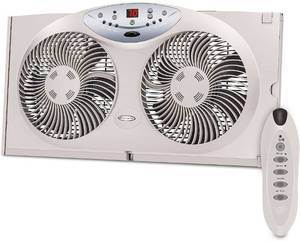 lot 49035 image: BIONAIRE DIGITAL WINDOW FAN WITH REMOTE