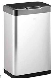 lot 49090 image: EKO Mirage Sensor Bin 50L MT-Brushed Stainless Steel