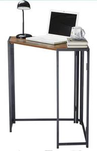 lot 49093 image: Urban Shop Foldable Corner Desk WoodBlack Model NK658596