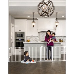 lot 49121 image: Regalo 6 Panel Super Wide Baby Gate and Play Yard, 2 in 1