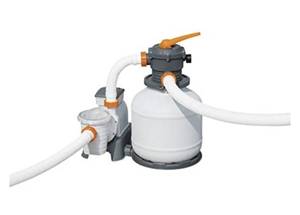 lot 3426 image: Bestway Flowclear Sand Filter Pump  Compatible with Most Above Ground Swimming Pools