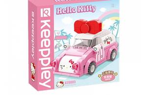 lot 3458 image: Keeppley K20805 Hello Kitty Series Mini Car Building Blocks Toy Set