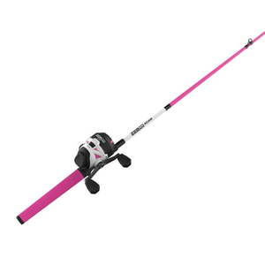 lot 3476 image: ZEBCO ROAM 3SZ PINK 602M SPINCAST COMBO 10#C