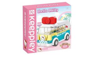 lot 3483 image: Keeppley K20806 Hello Kitty Series Mini Bus Building Blocks Toy Set