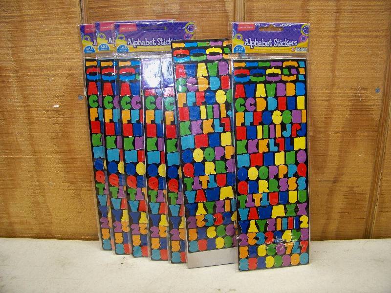 lot 28 image: 7 Packages Creative Options Alphabet Stickers
