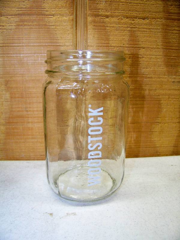 lot 57 image: 12 Wood Stock Mason Jars