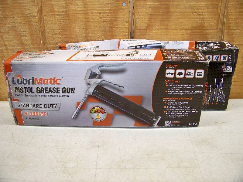lot 62 image: 2 LubriMatic Standard Duty Pistol Grease Guns