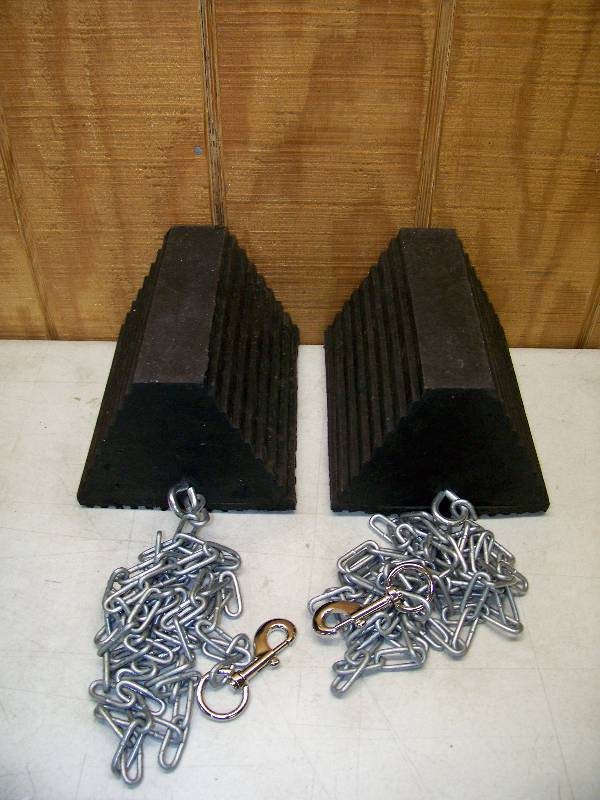 lot 79 image: Pair of Rubber Wheel Chocks