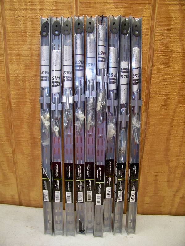 lot 80 image: 9 Rubbermaid Fasttrack Extensions