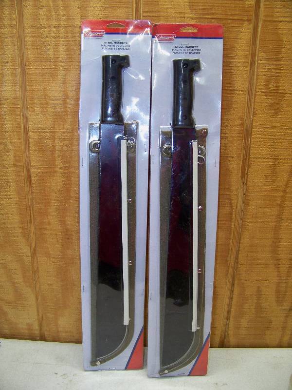 lot 102 image: 2 Coleman Machete with Sheath