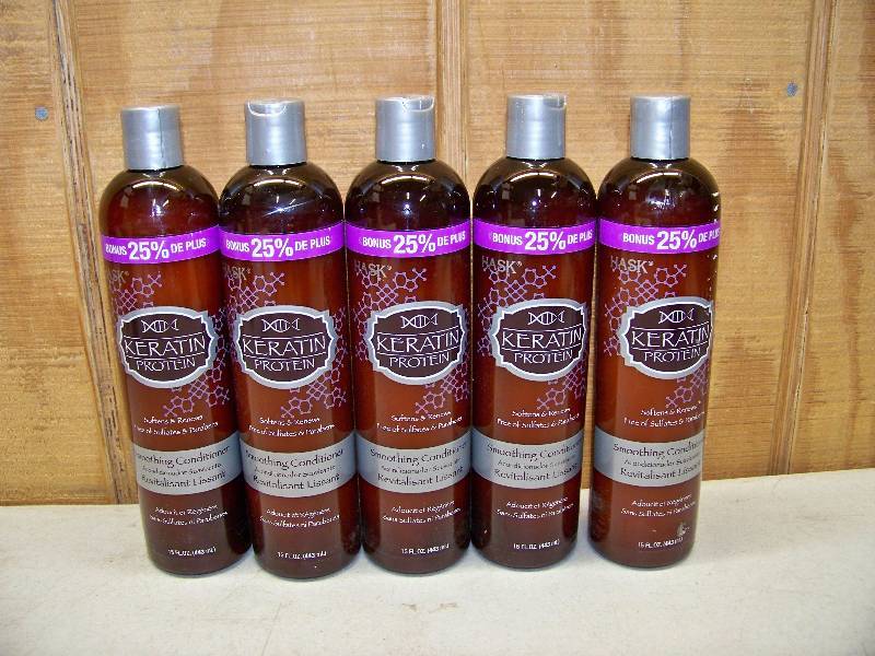 lot 161 image: 5 Bottles Hask Keratin Protein Smoothing Conditioner