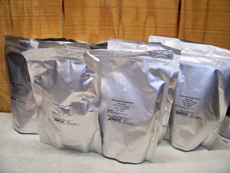 lot 196 image: 10 Bags of 50 Ginseng Peppermint Infustion Tea Bags