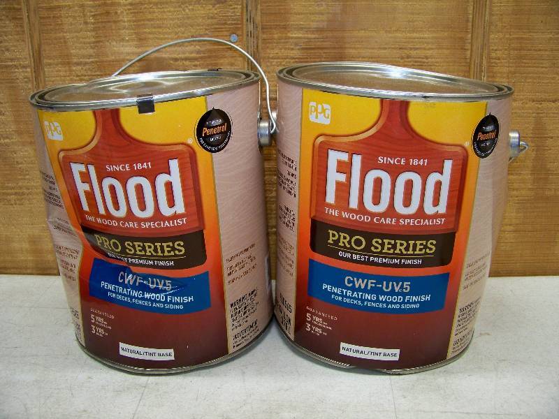 lot 218 image: 2 Gallons Flood Pro Series Penetrating Wood Finish