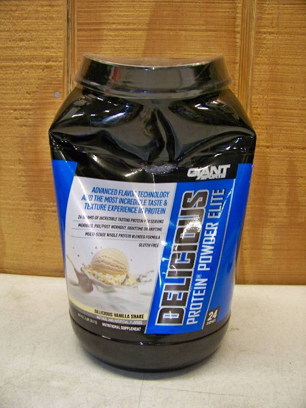 lot 220 image: Giant Sports Delicious Elite Protein Powder
