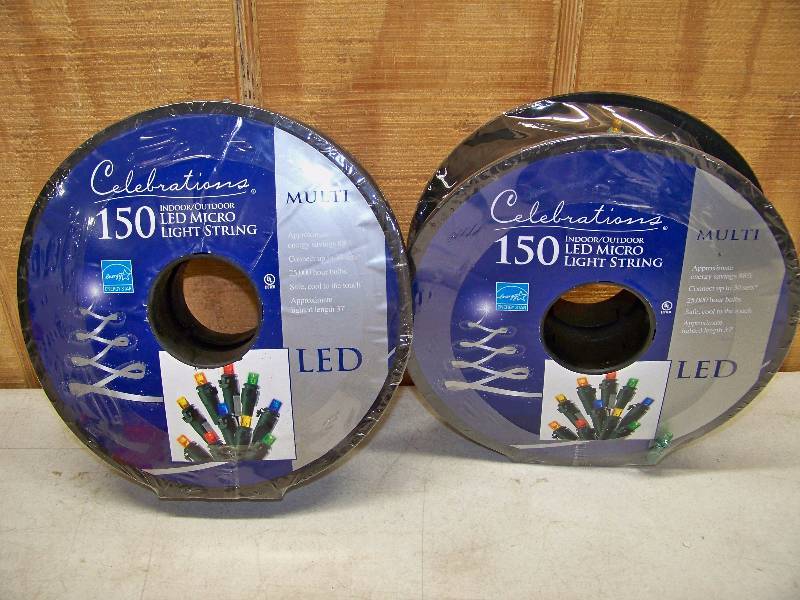 lot 248 image: 2 Reels Celebrations 150 LED Micro Light String