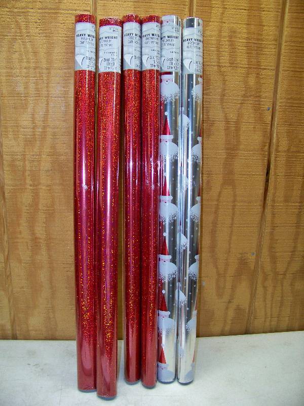 lot 307 image: 6 Rolls Heavy Weight Premium Gift Wrap